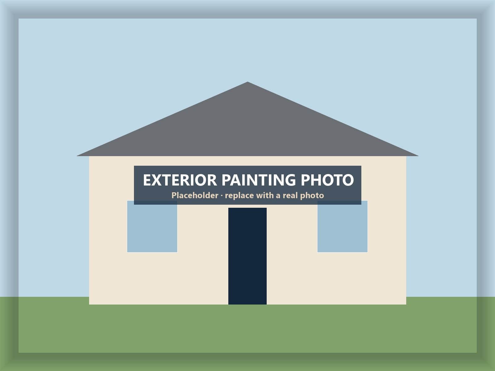 Home exterior with fresh paint and bright trim